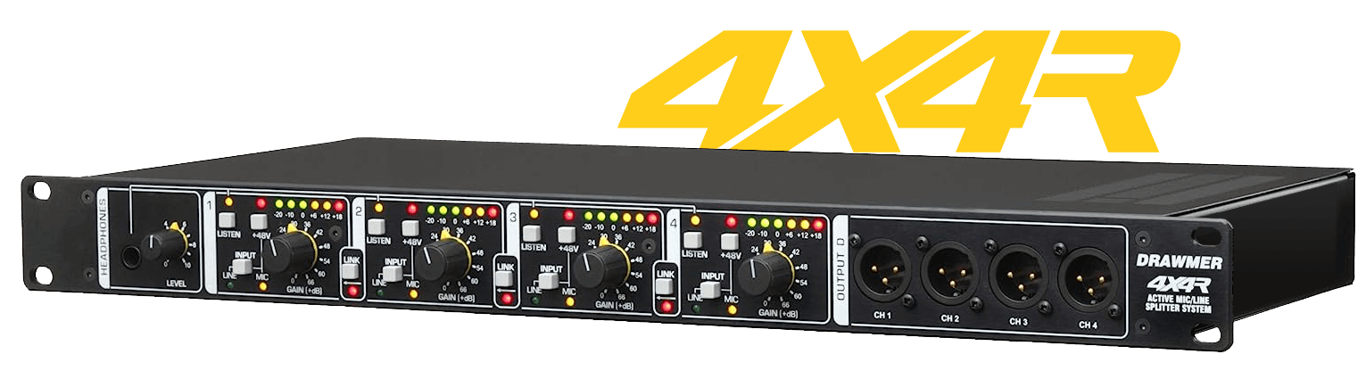 The 4X4R front panel with the logo above in yellow